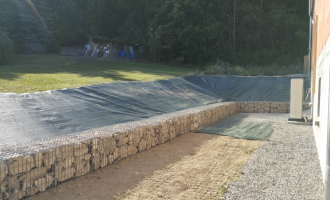 Gabion métallique, Embrun, Pierre Bois & Jardins